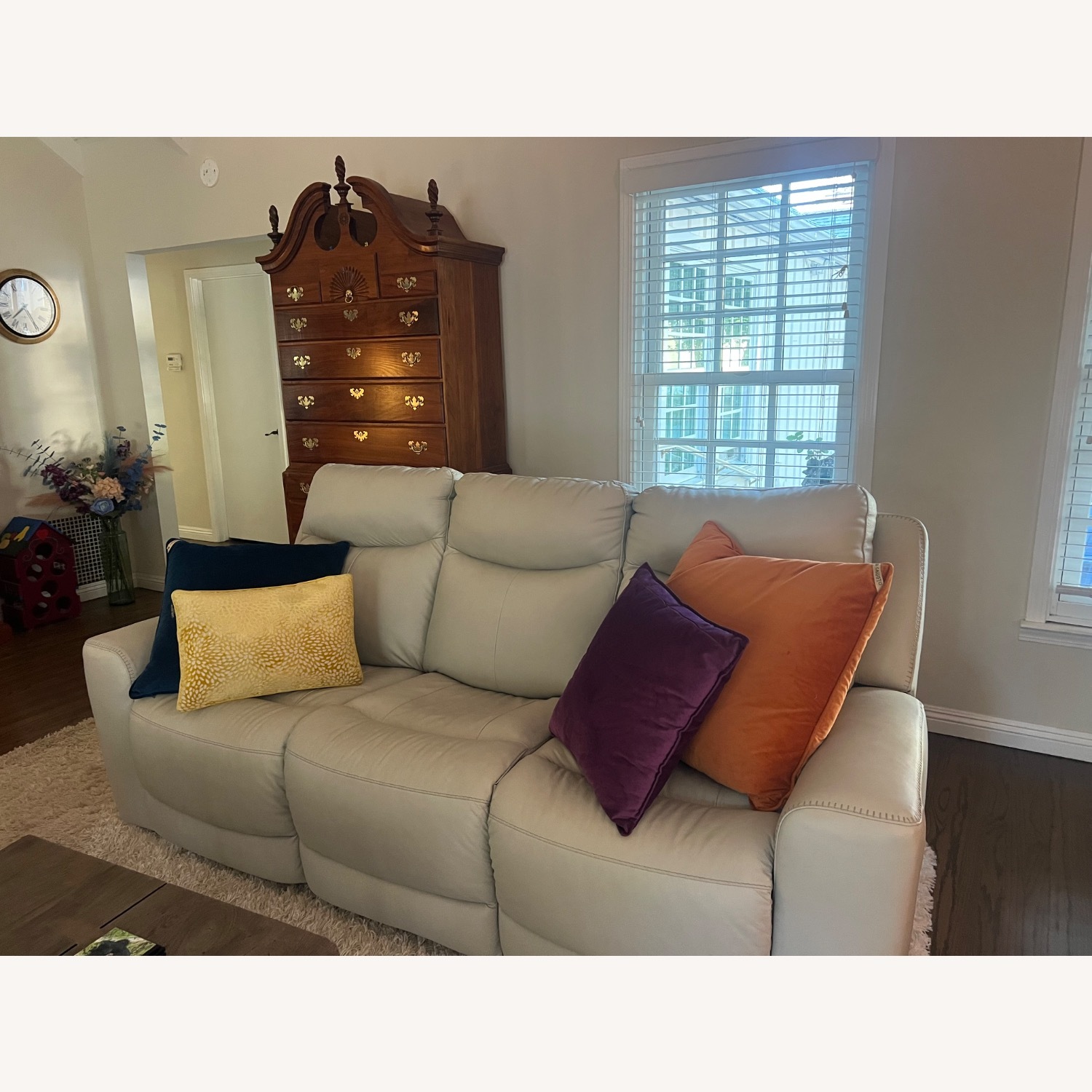 Ashley Furniture Leather Couch - image-1