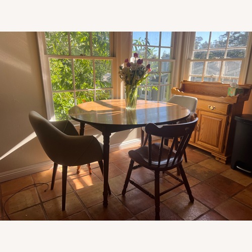 Used Ethan Allen Light Brown Wood Dining Table for sale on AptDeco