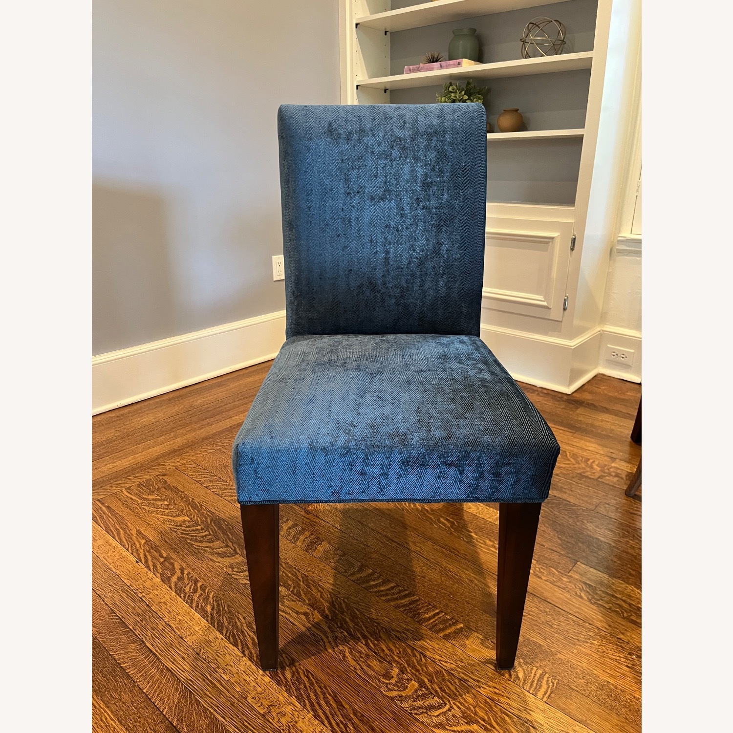 Blue Fabric Dining Chairs - image-1