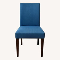 Blue Fabric Dining Chairs