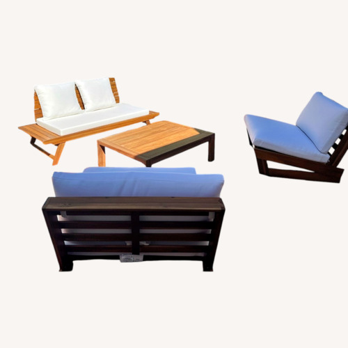 Used Addison Grace Home Decor White Patio Furniture for sale on AptDeco