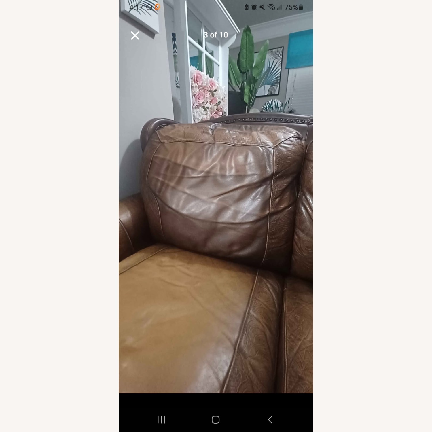 Dark Brown Loveseat - image-7