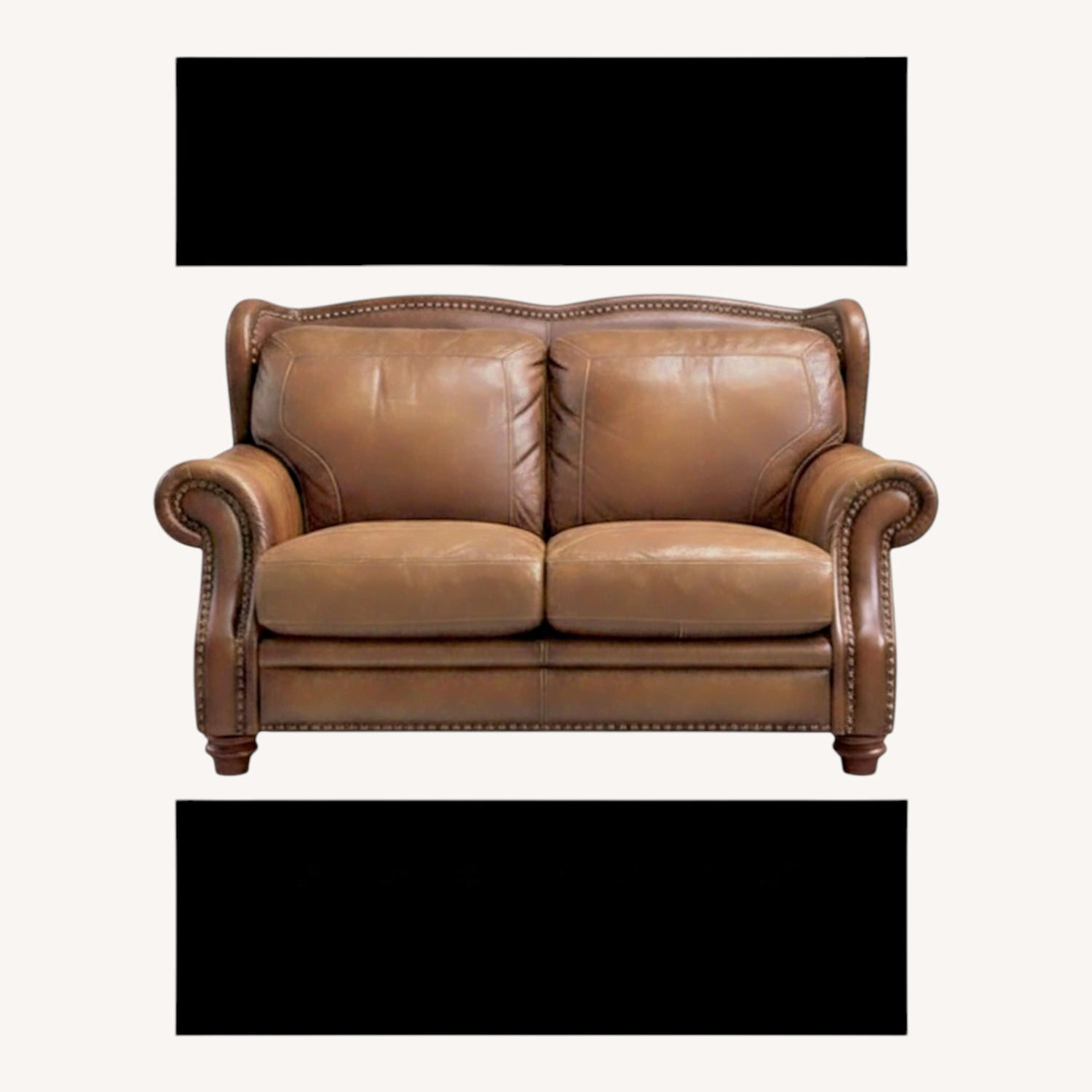 Dark Brown Loveseat - image-12