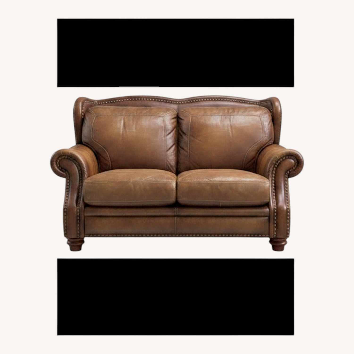Dark Brown Loveseat - image-11