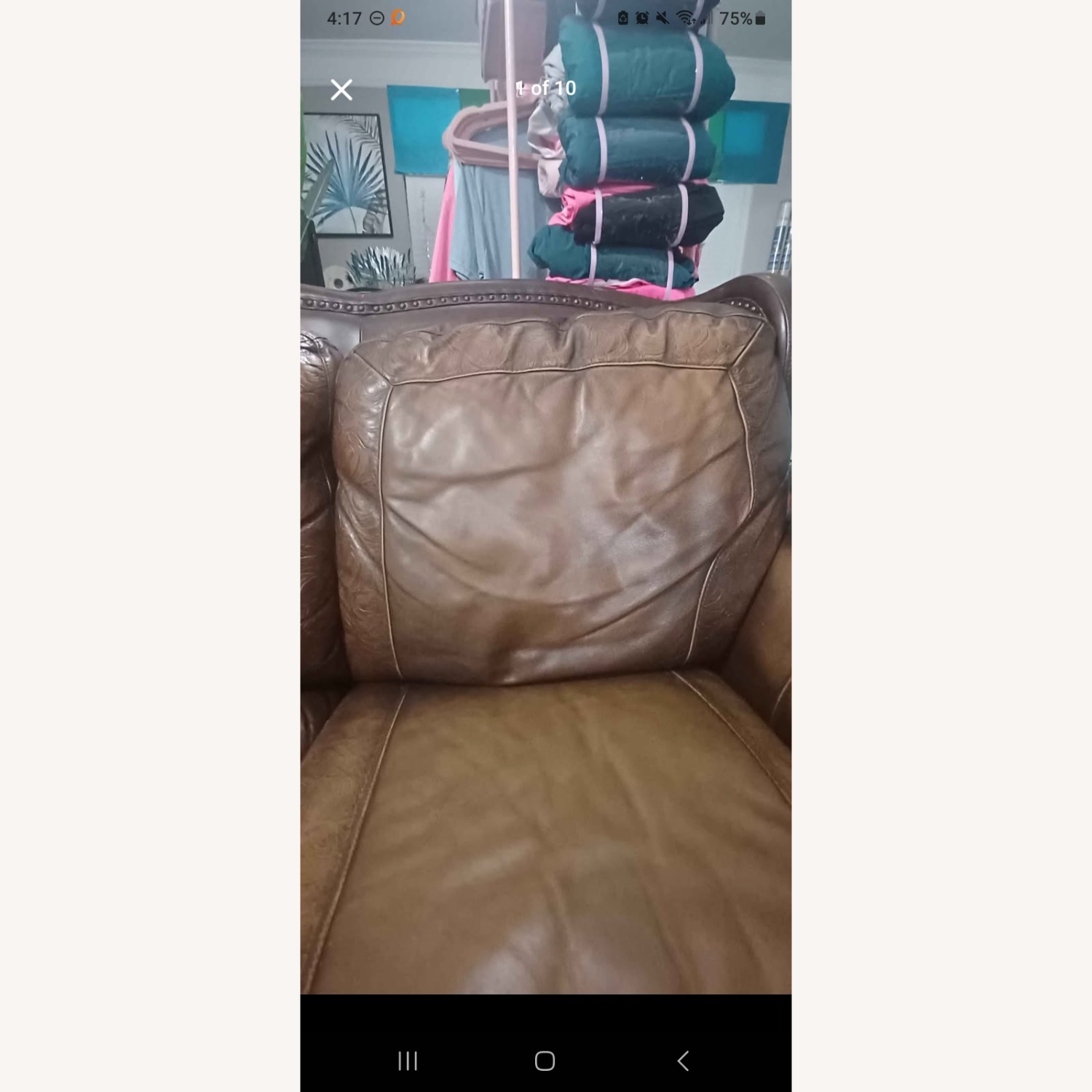 Dark Brown Loveseat - image-9