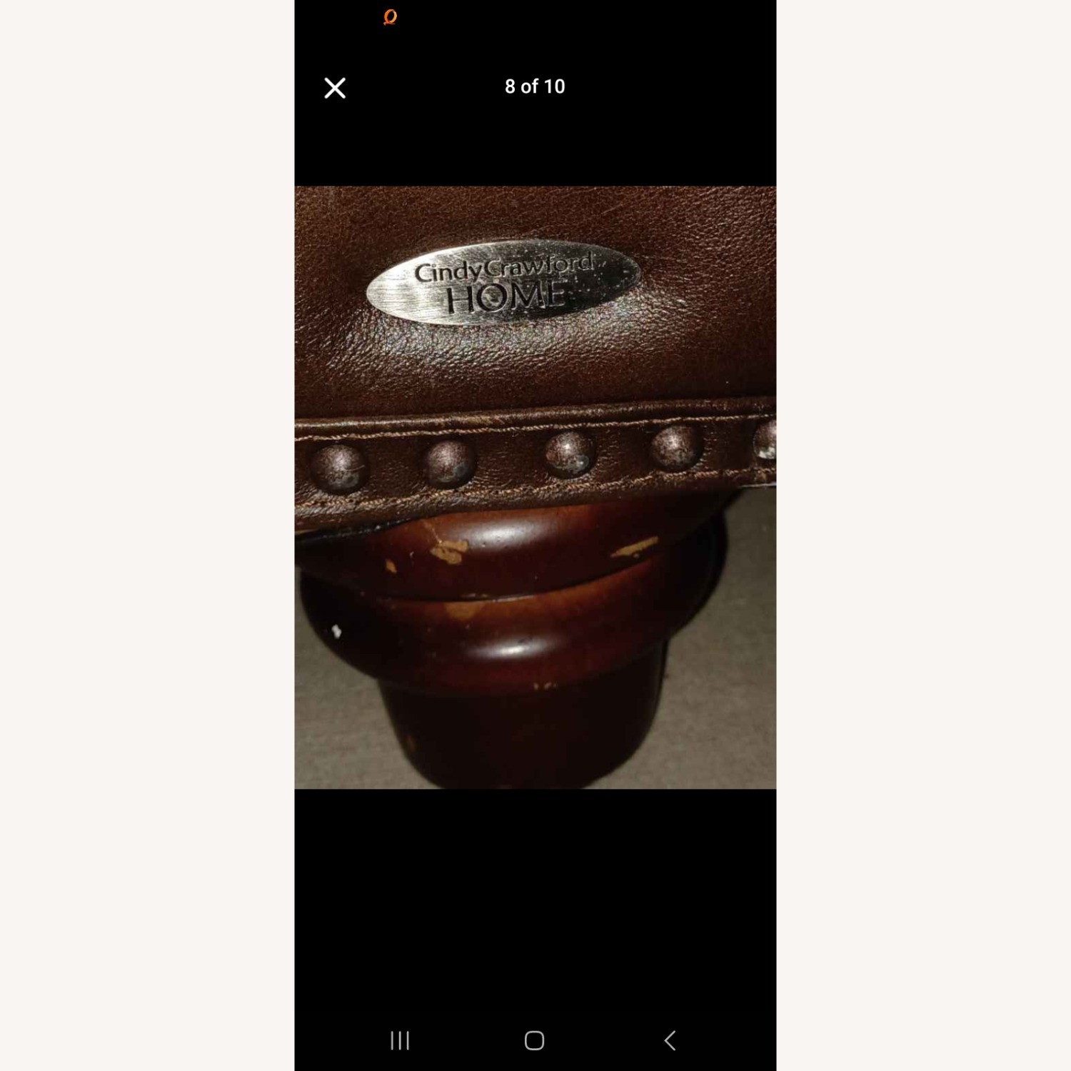 Dark Brown Loveseat - image-3
