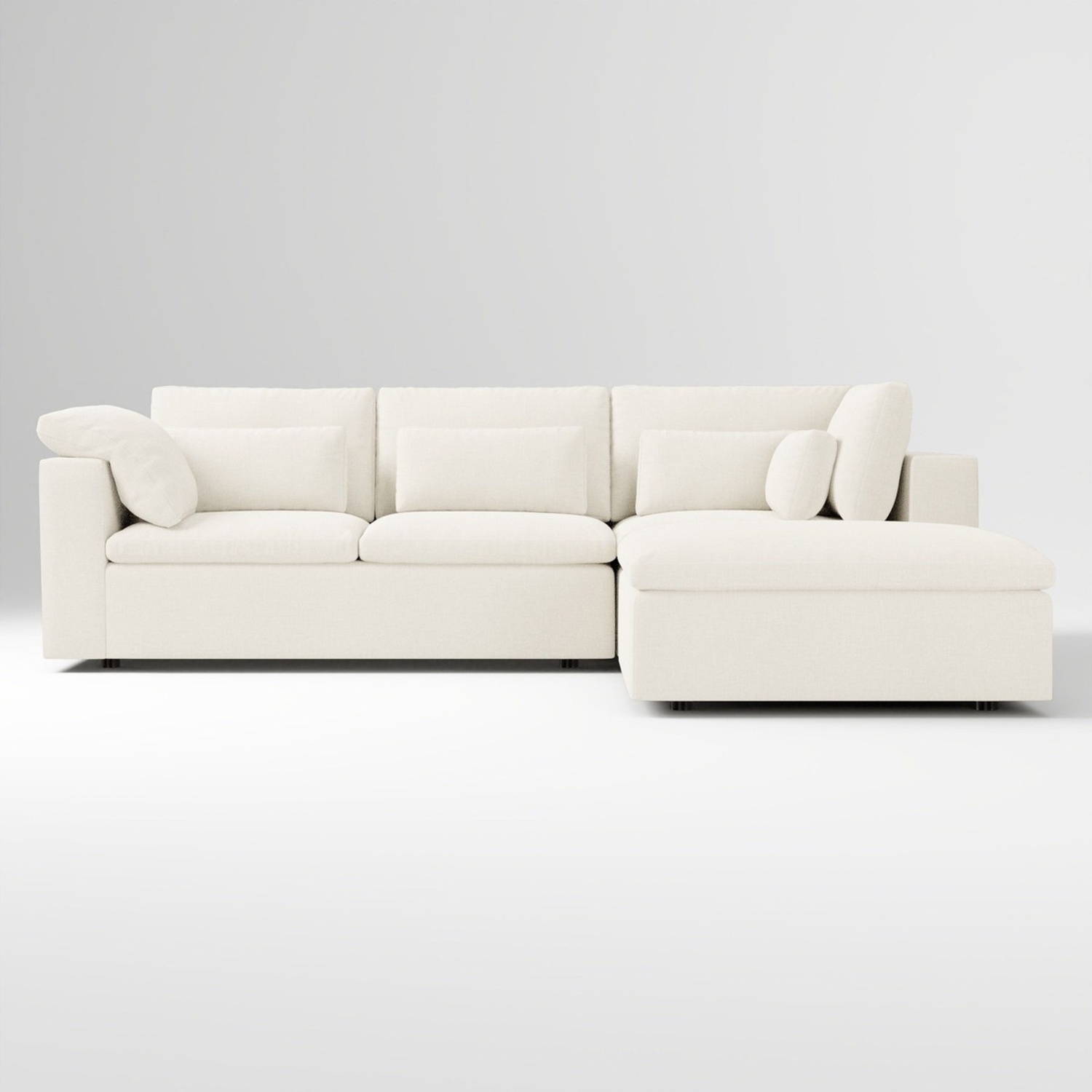 West Elm Harmony Dove Grey Sofa - image-5