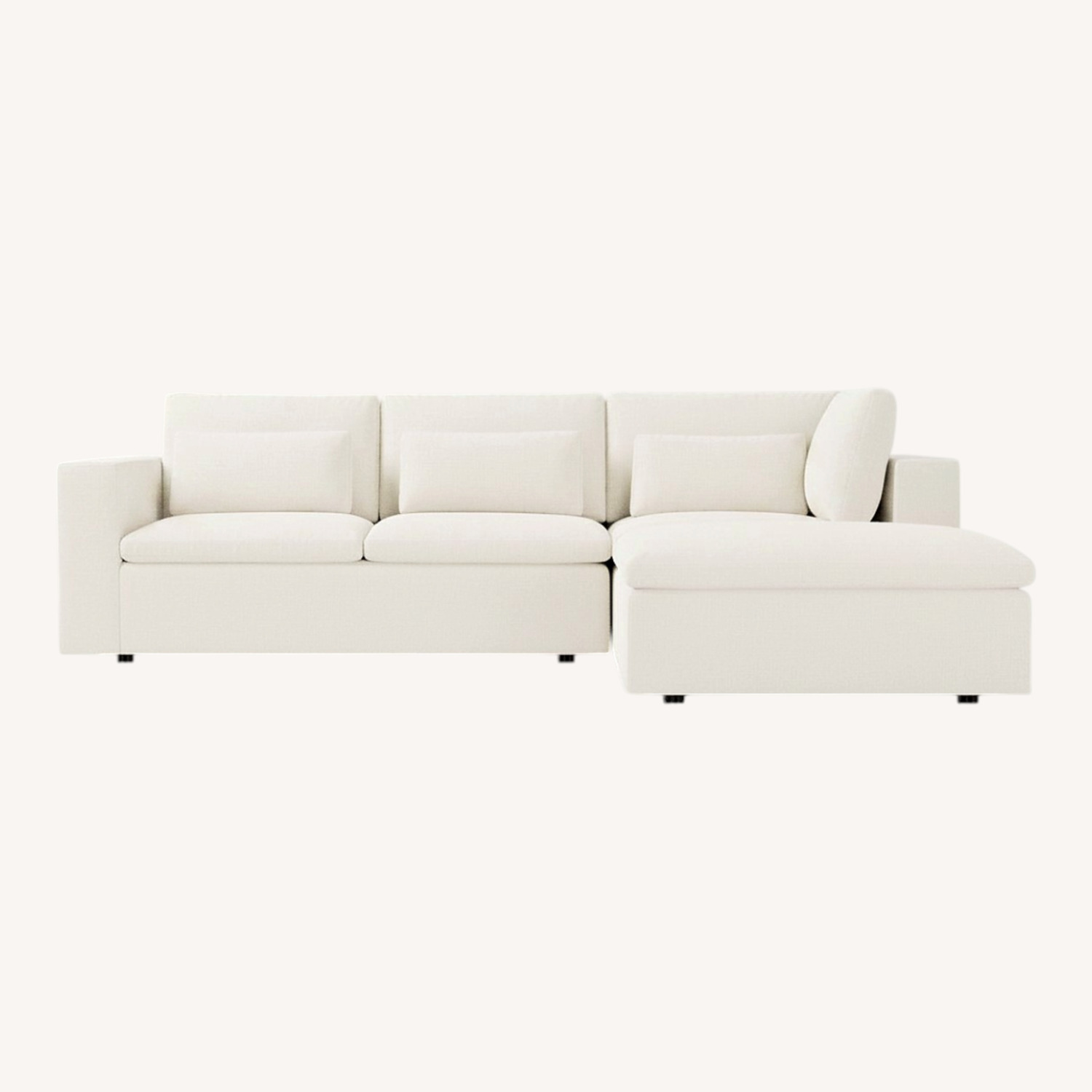 West Elm Harmony Dove Grey Sofa - image-0