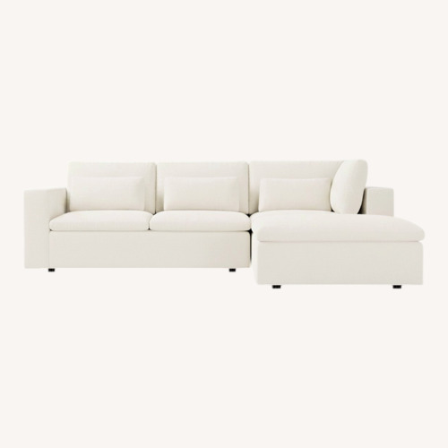Used West Elm Harmony Dove Grey Sofa for sale on AptDeco