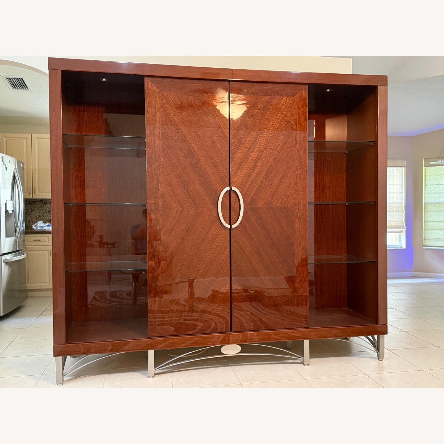 Dark Brown Lacquer Wall Unit - image-16