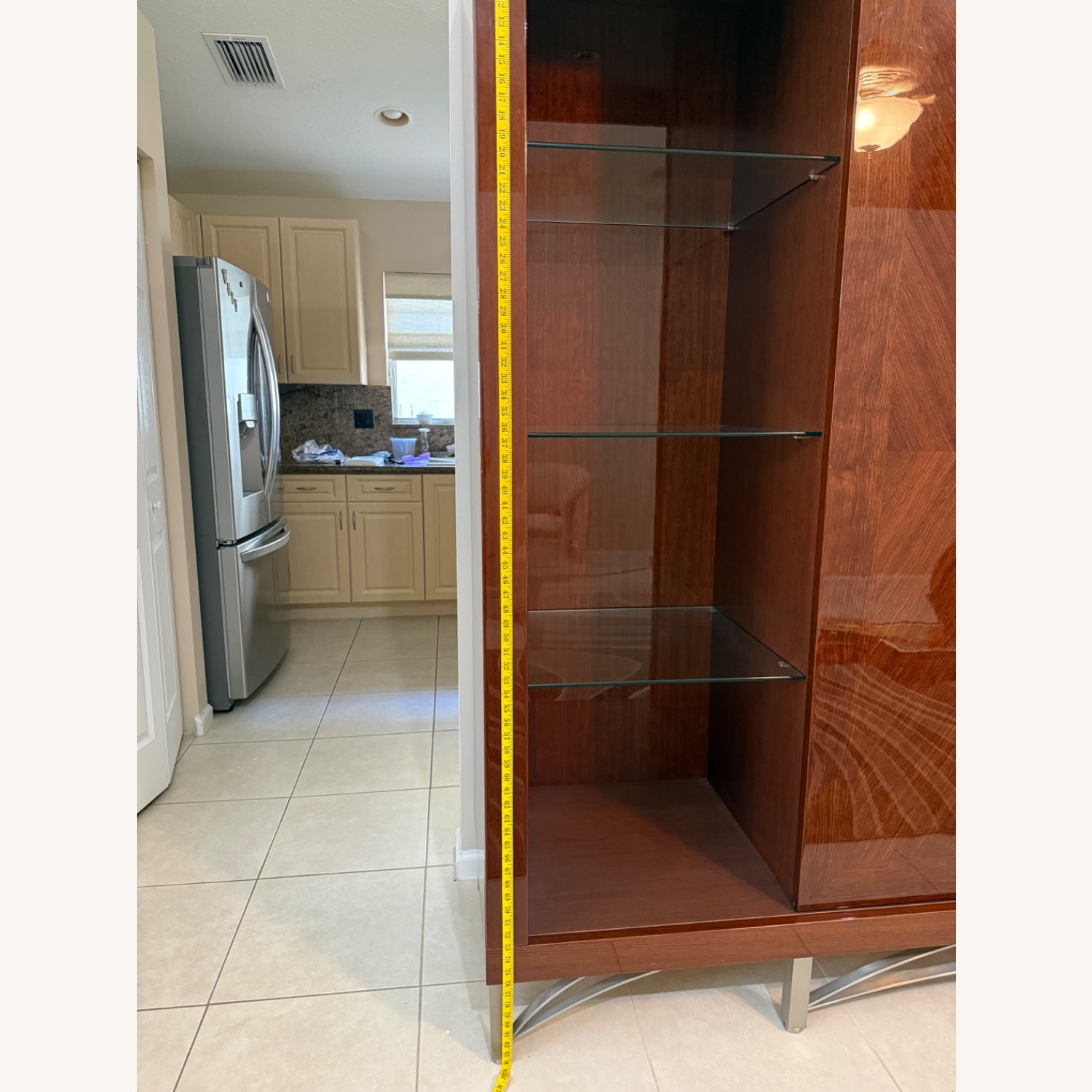 Dark Brown Lacquer Wall Unit - image-11