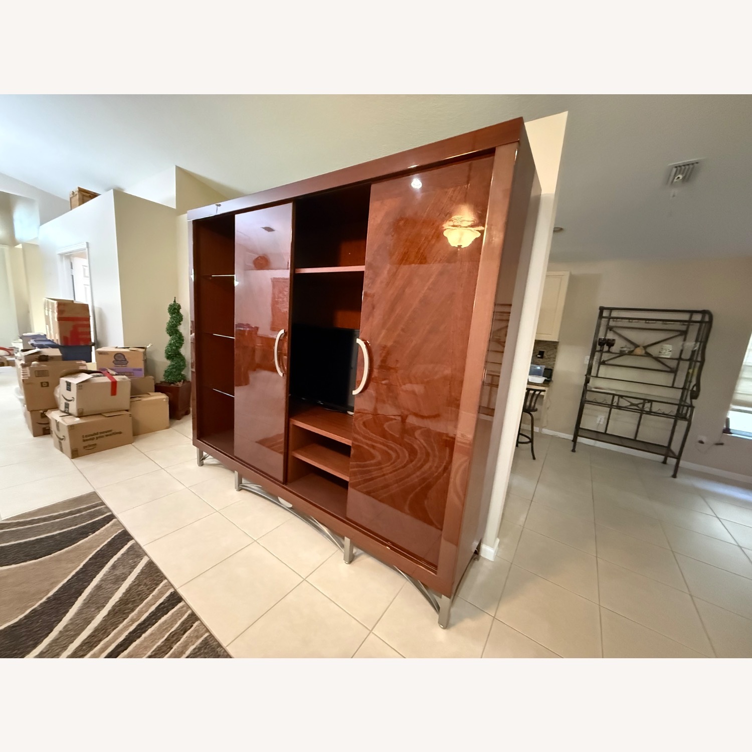 Dark Brown Lacquer Wall Unit - image-13