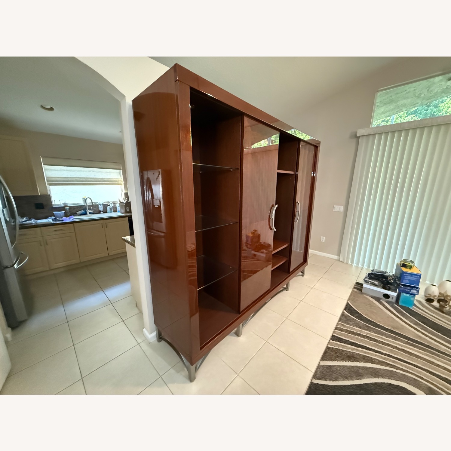 Dark Brown Lacquer Wall Unit - image-14