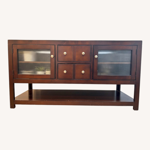 Used Wood Media Storage for sale on AptDeco