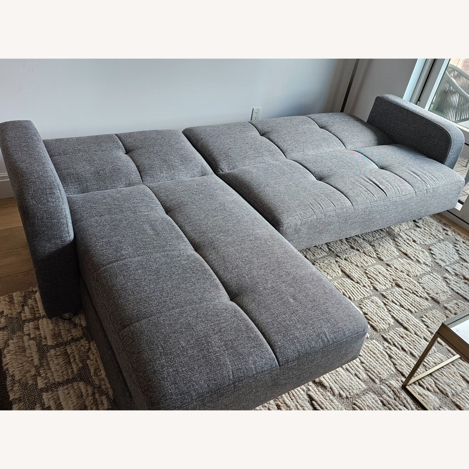 Sectional Sofa Bed with Storage - image-5