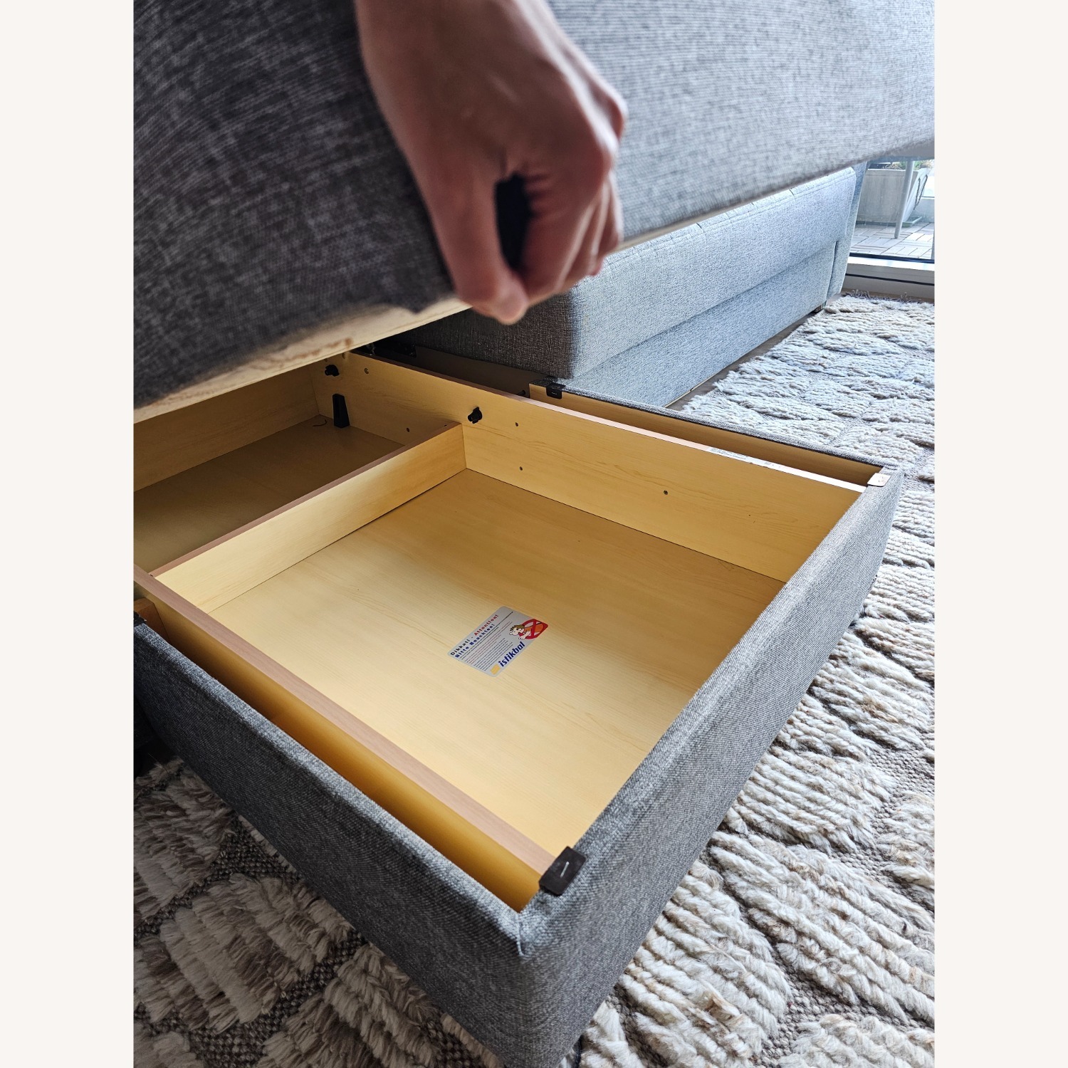 Sectional Sofa Bed with Storage - image-3
