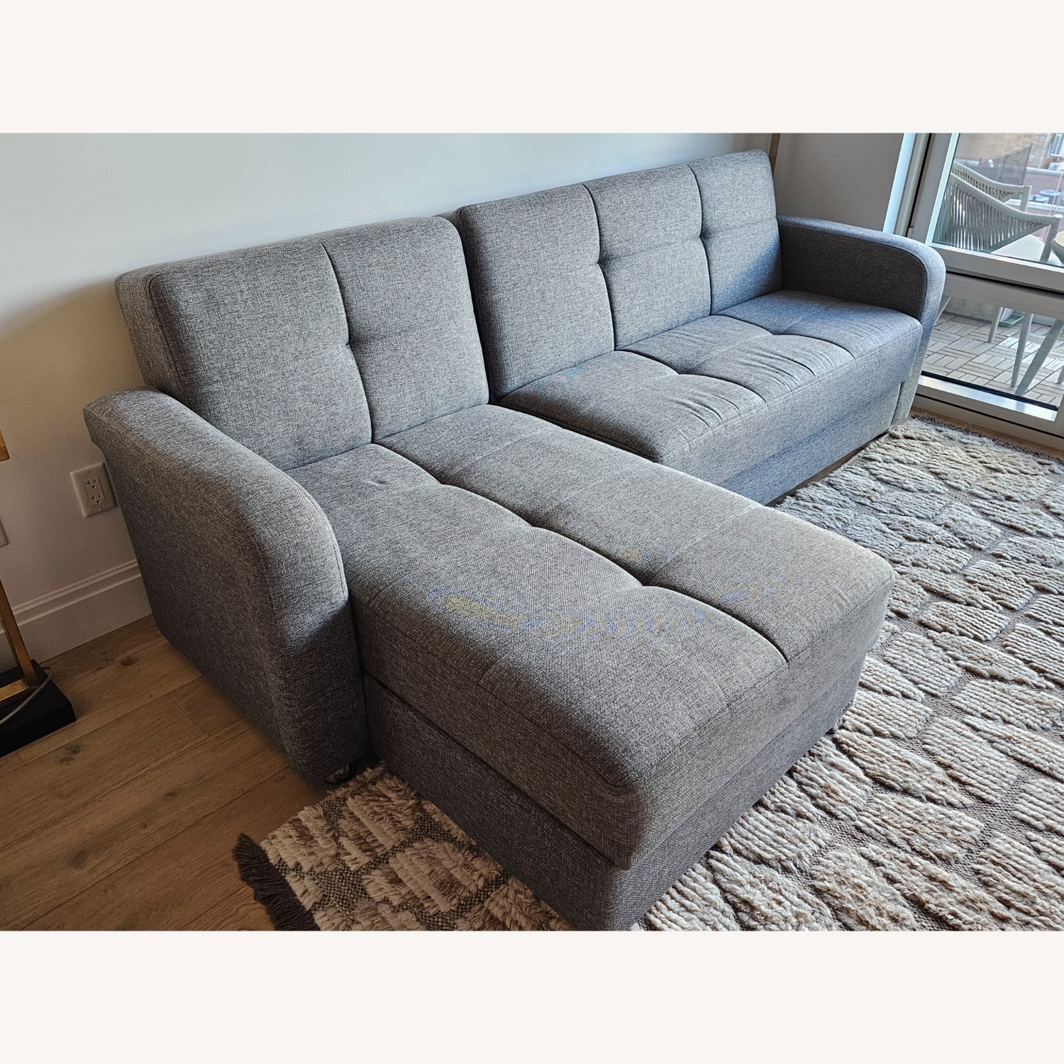Sectional Sofa Bed with Storage - image-2