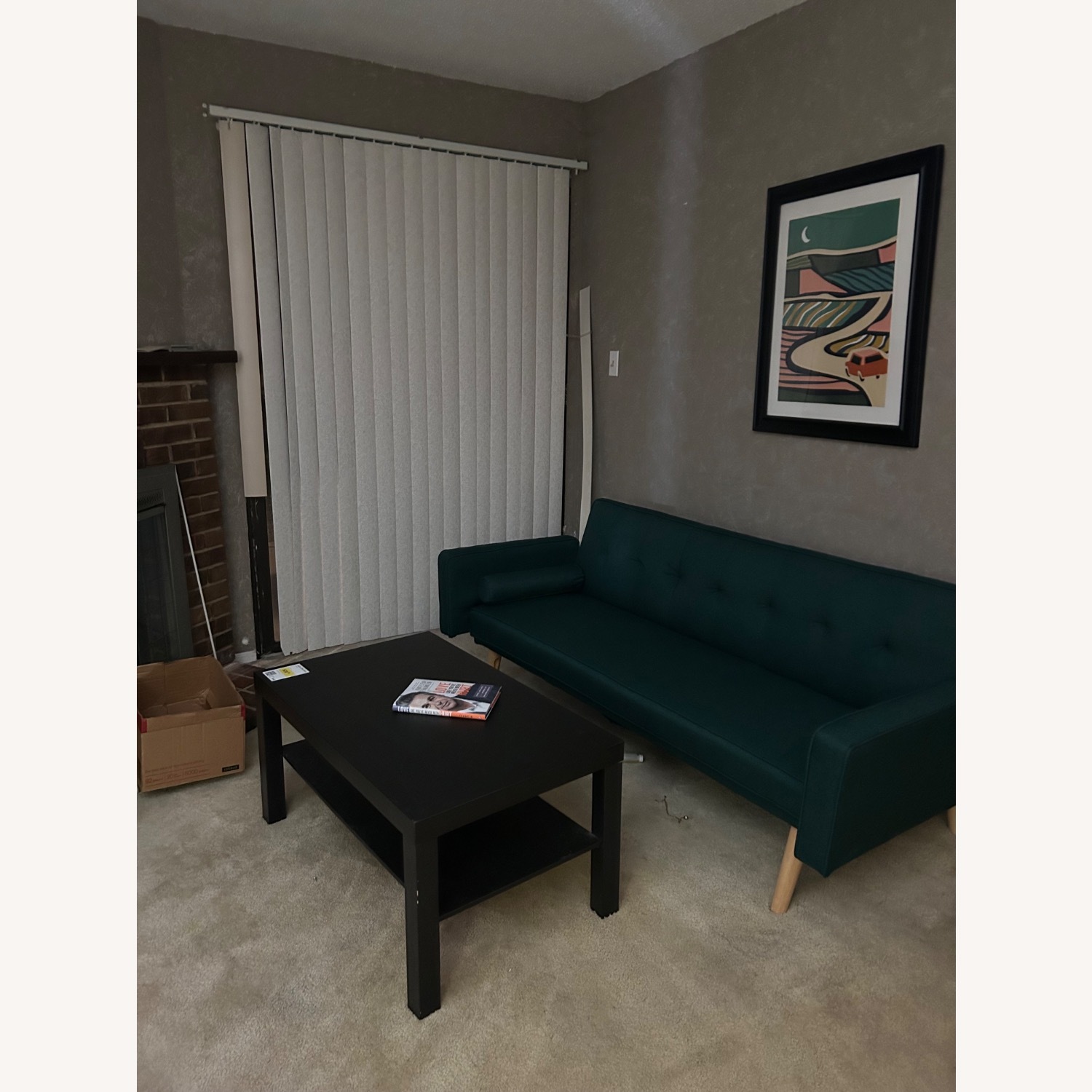 Green Vintage Style Sofa - image-2
