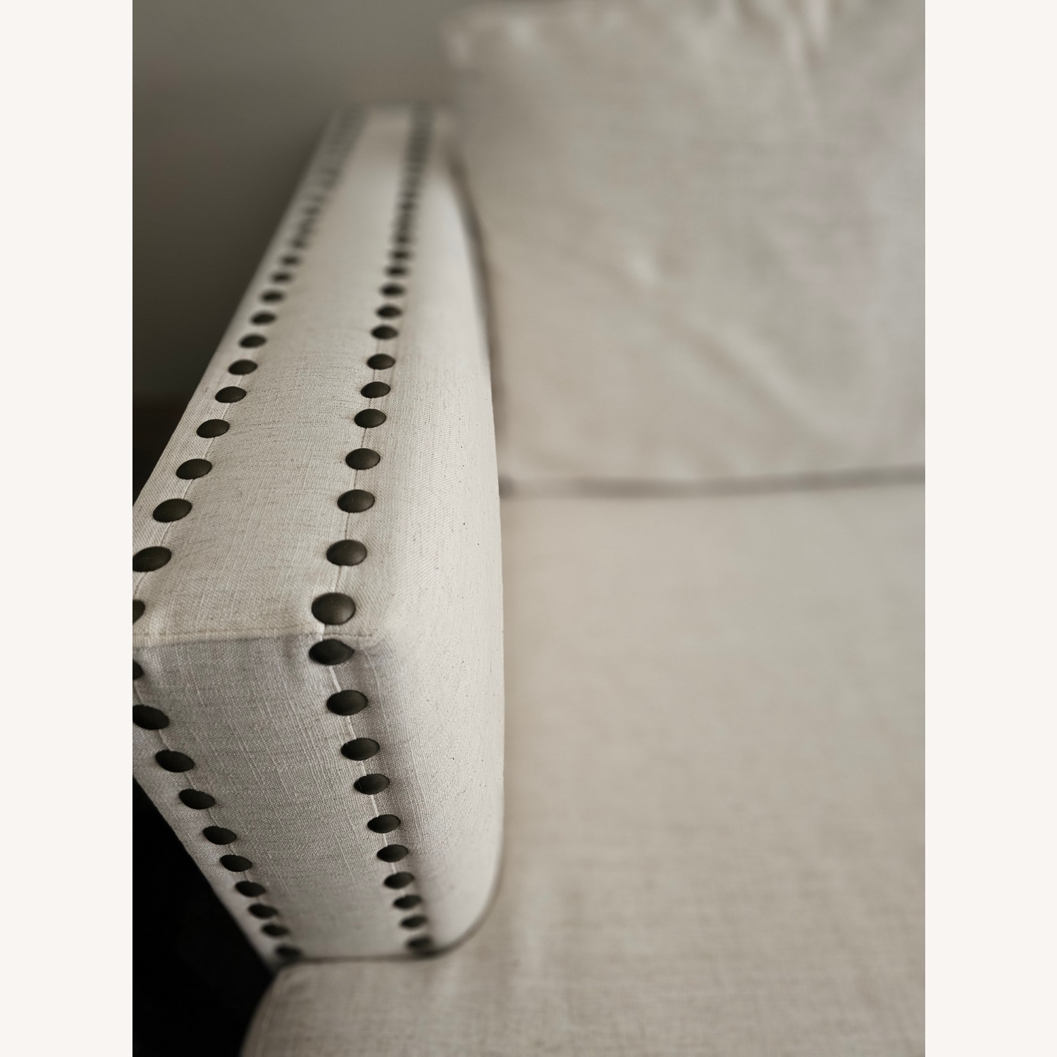 Living Spaces Kiara 2 White Fabric 3+ Seater Sofa - image-2