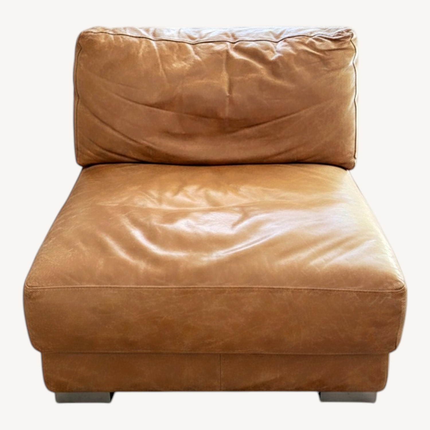 Dark Brown Loveseat - image-0