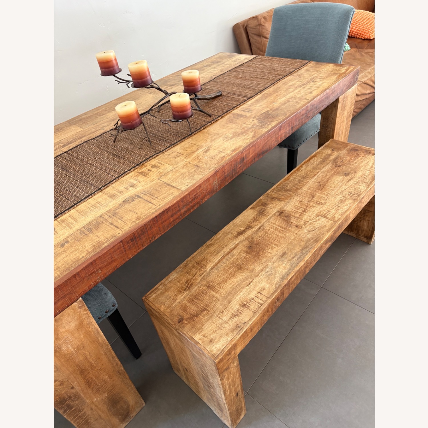 Natural Wood Dining Table - image-3