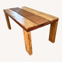 Natural Wood Dining Table