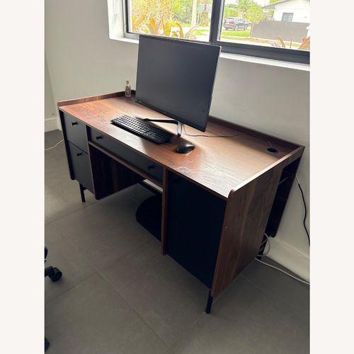 Used Dark Brown Desk for sale on AptDeco