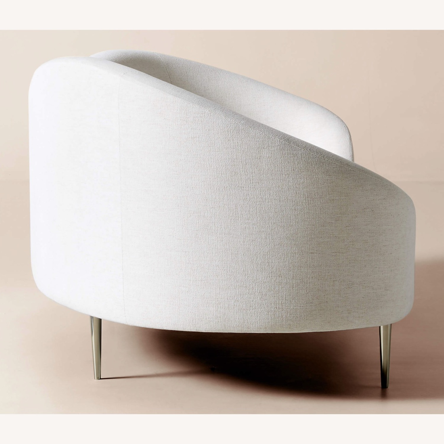 CB2 Curvo 75" White Performance Fabric Apartment Sofa by goop - image-4