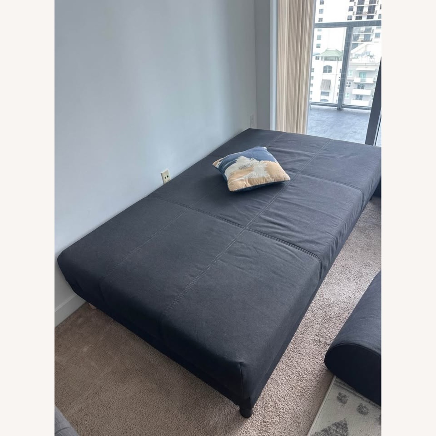 IKEA Flottebo Dark Gray Fabric Sleeper Sofa - image-2