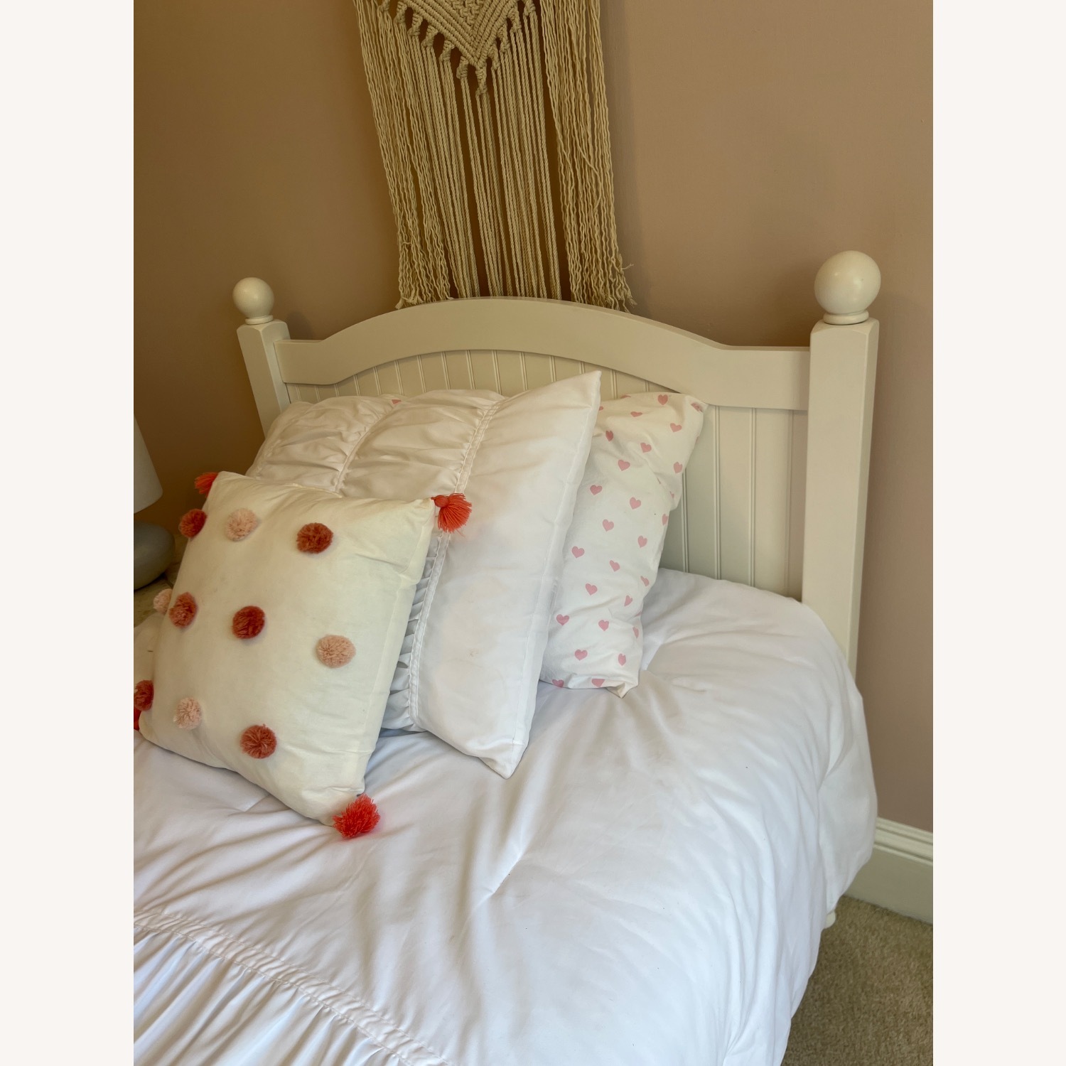 Pottery Barn Catalina White Wood Twin Bed - image-3