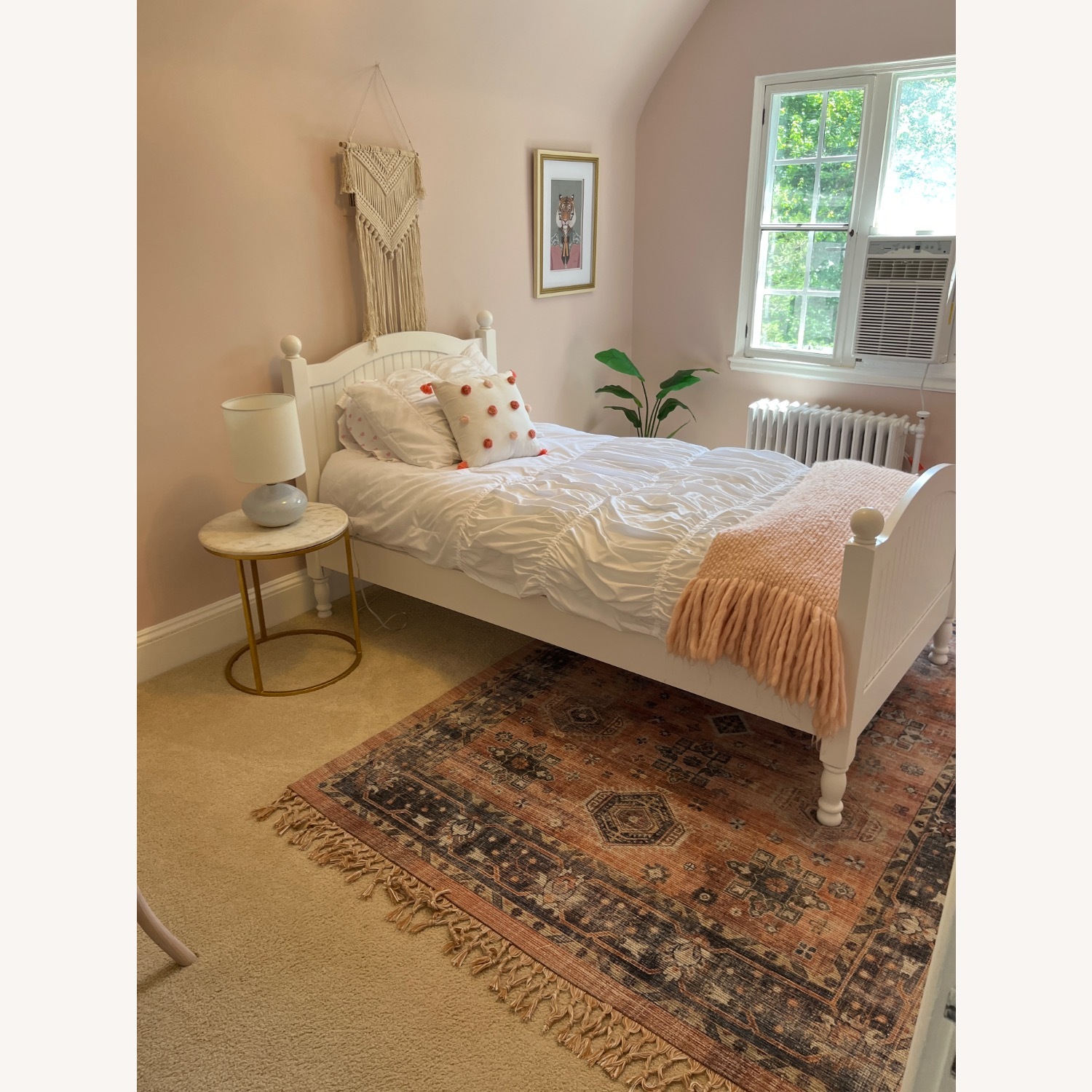 Pottery Barn Catalina White Wood Twin Bed - image-1