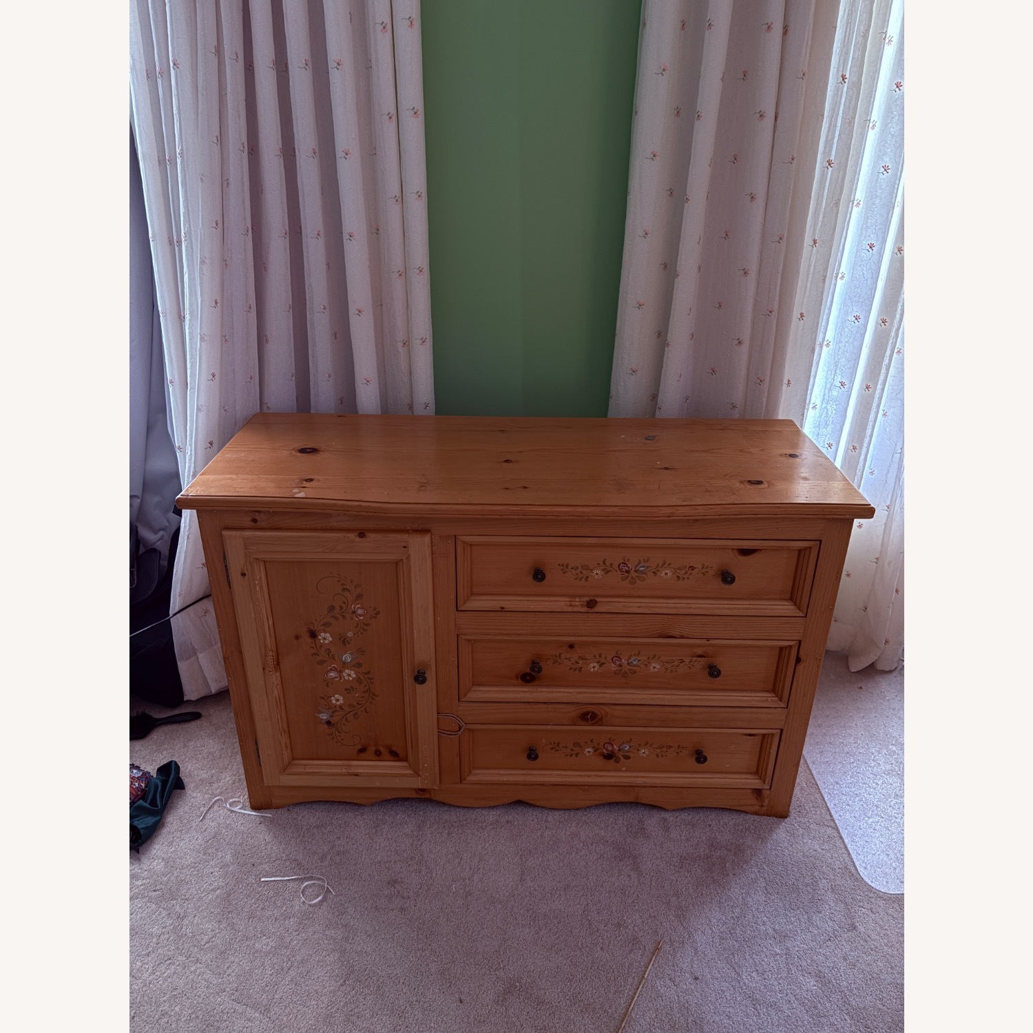 Vintage/Antique Natural Dresser - image-1
