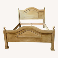 Shabby Chic Wood Queen Bed