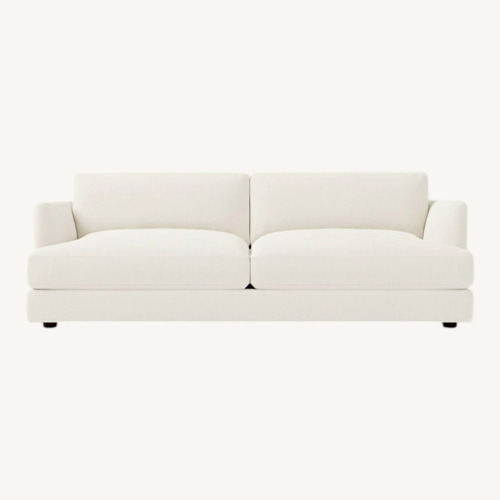 Used West Elm 84” Linen Weave Sofa in Alabaster for sale on AptDeco