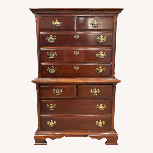 Used Vintage/Antique Finds Dark Brown Wood Dresser for sale on AptDeco