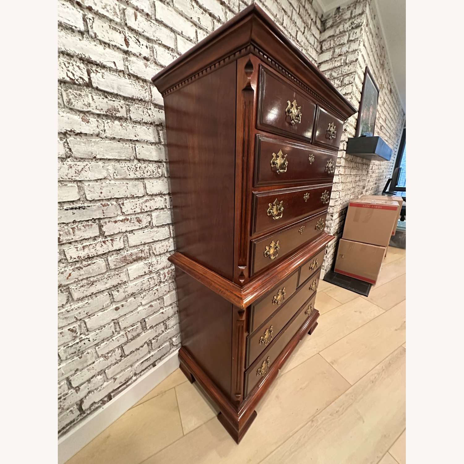 Vintage/Antique Finds Dark Brown Wood Dresser - image-3
