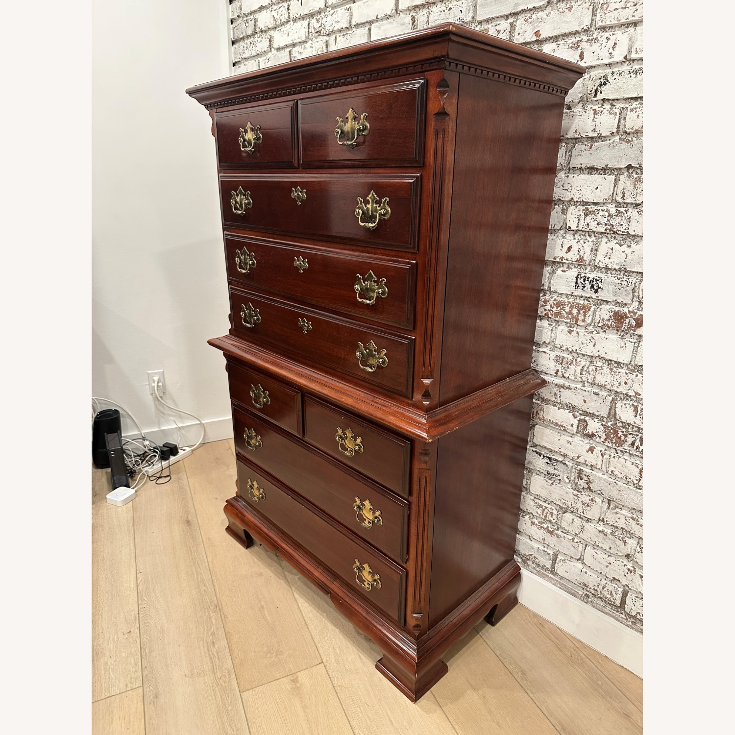 Vintage/Antique Finds Dark Brown Wood Dresser - image-2