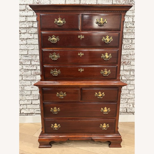 Used Vintage/Antique Finds Dark Brown Wood Dresser for sale on AptDeco