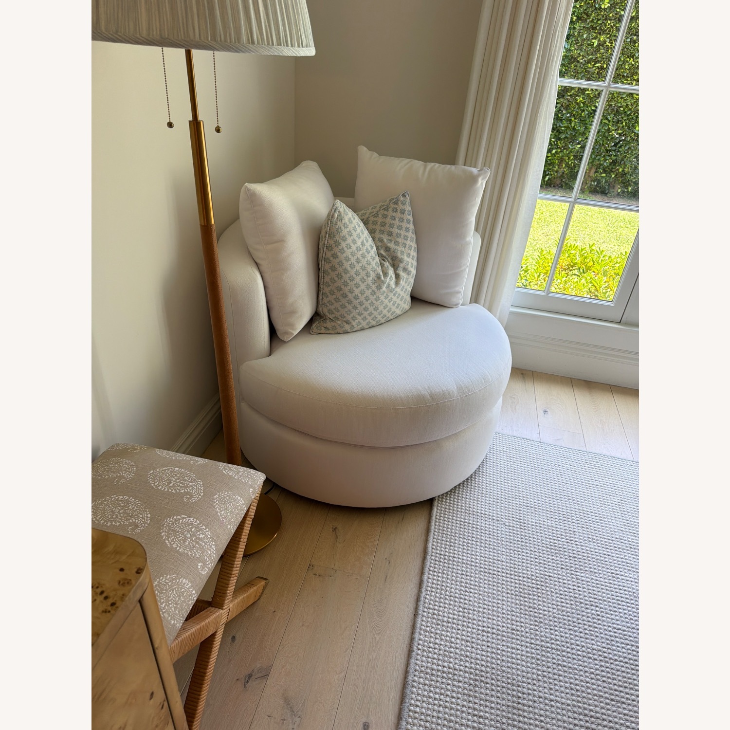 Pottery Barn White Accent Chair - image-3
