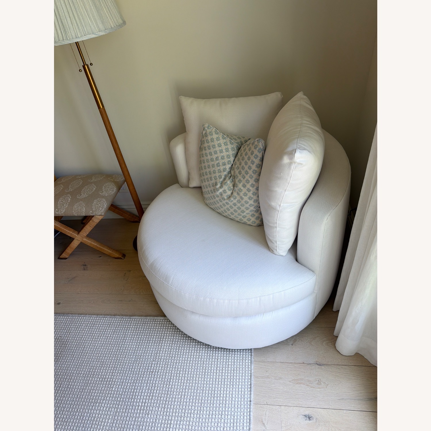 Pottery Barn White Accent Chair - image-2