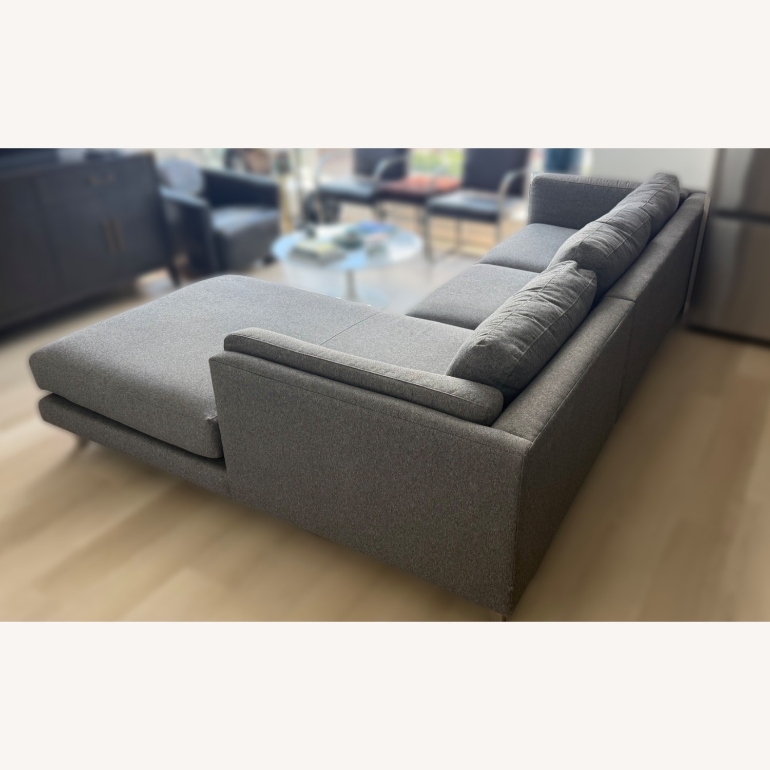 Room & Board Light Gray Fabric 2 Piece Sectional - image-5