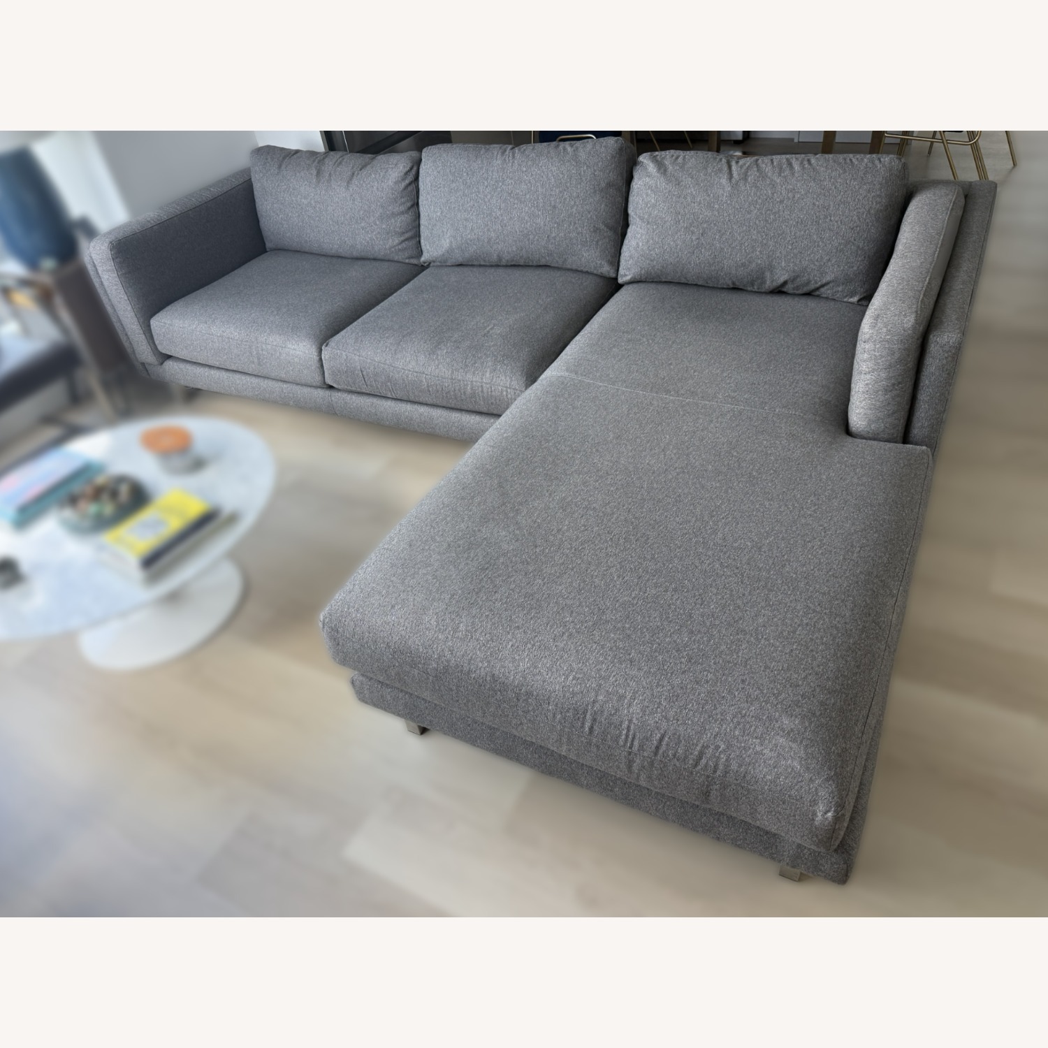 Room & Board Light Gray Fabric 2 Piece Sectional - image-6