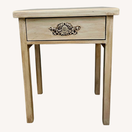 Used Shabby Chic Wood Nightstand for sale on AptDeco