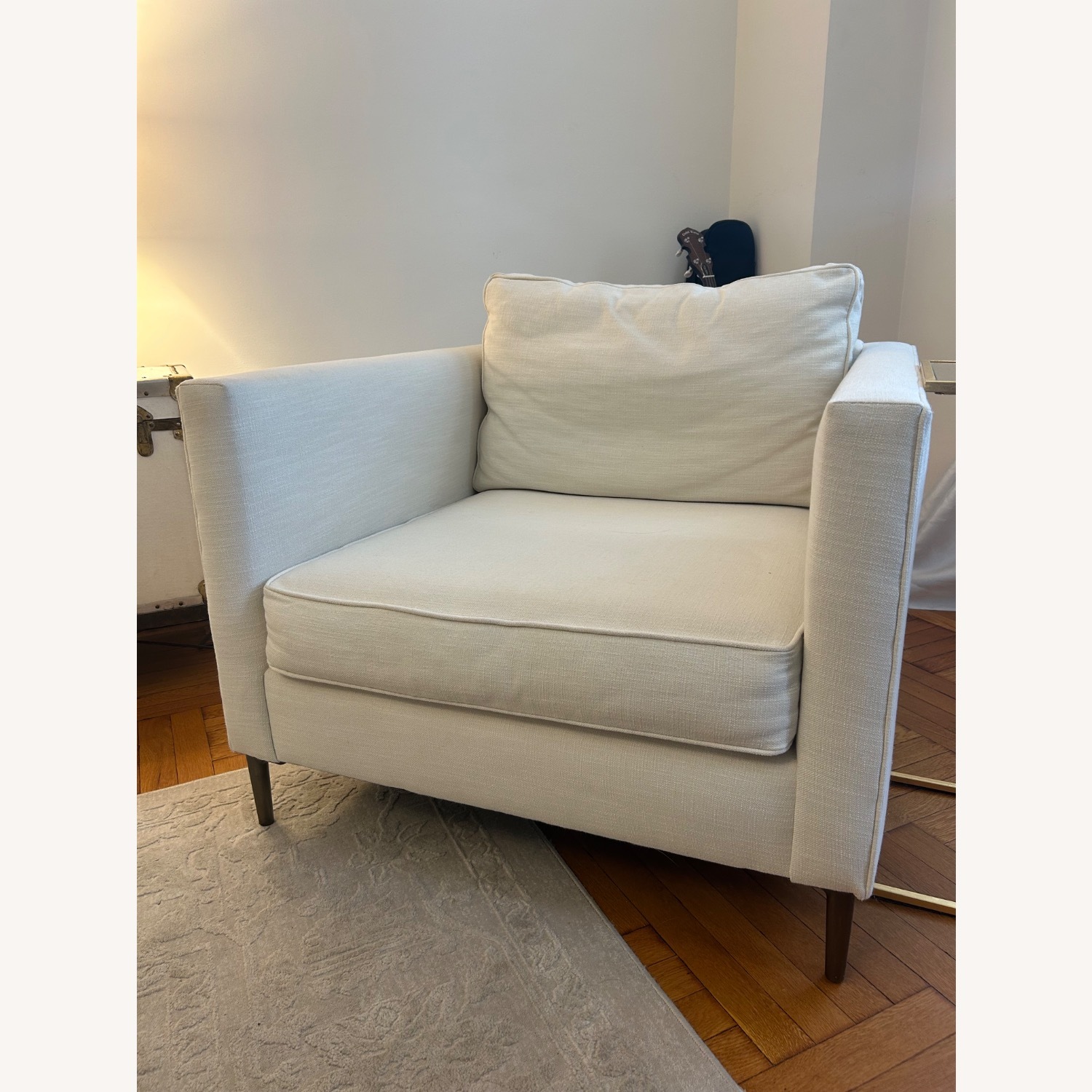 West Elm Loft Chair with Metal Legs - image-1