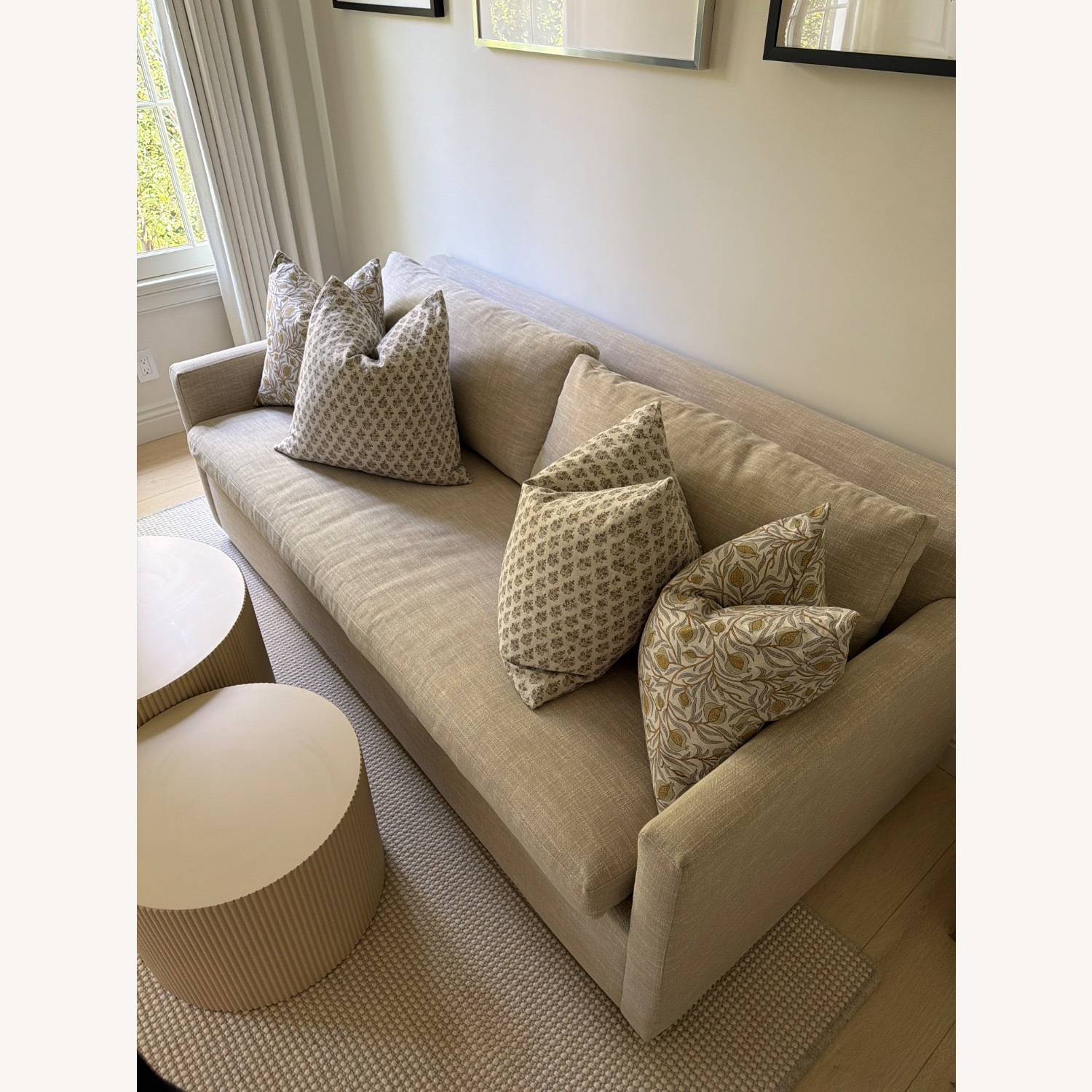West Elm Marin Light Gray Fabric Sleeper Sofa - image-3