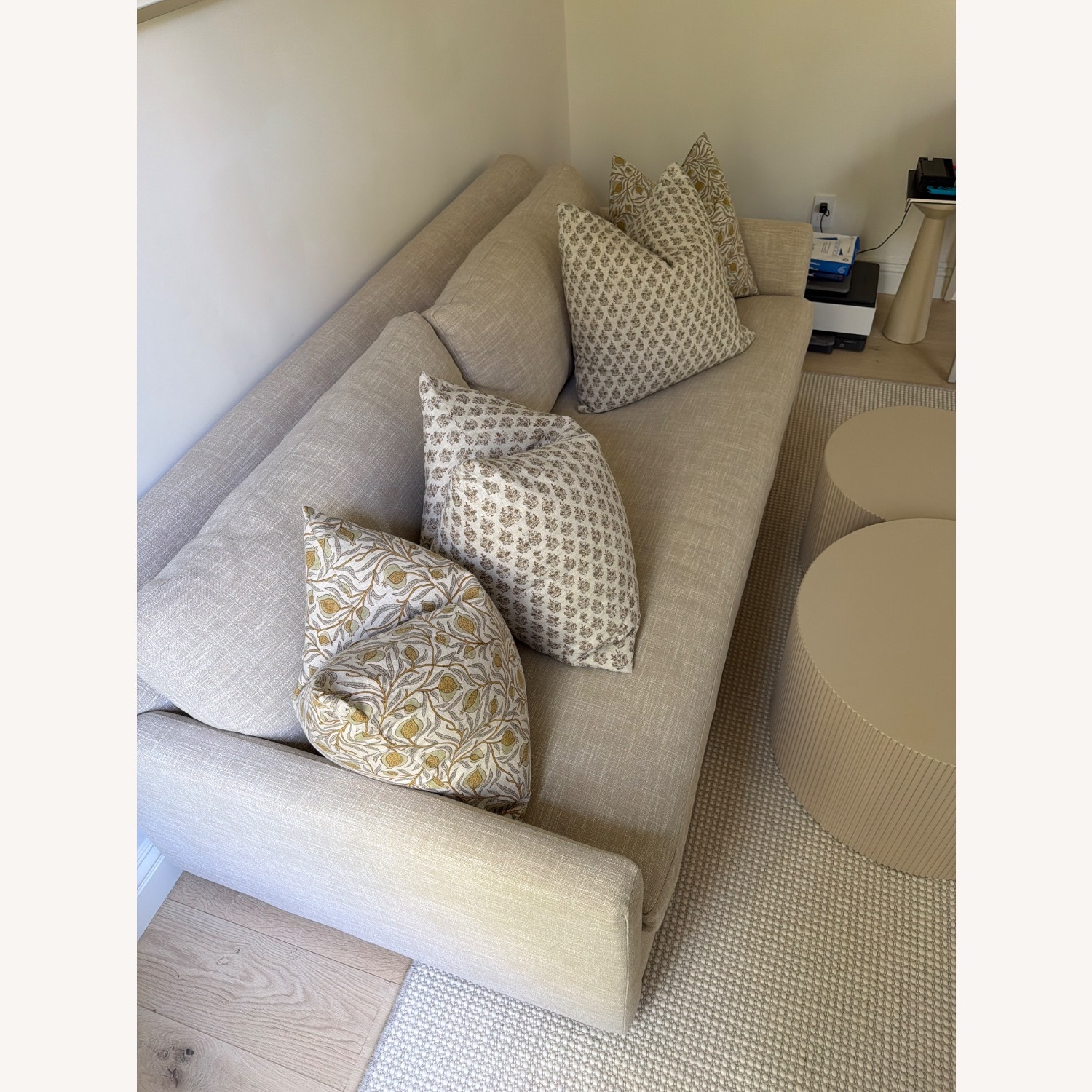 West Elm Marin Light Gray Fabric Sleeper Sofa - image-2