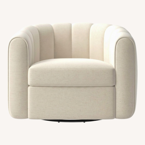 Used CB2 White Accent Chair for sale on AptDeco