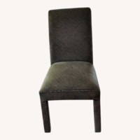 Set of 6 Fabric/Faux Velvet Dining Chairs