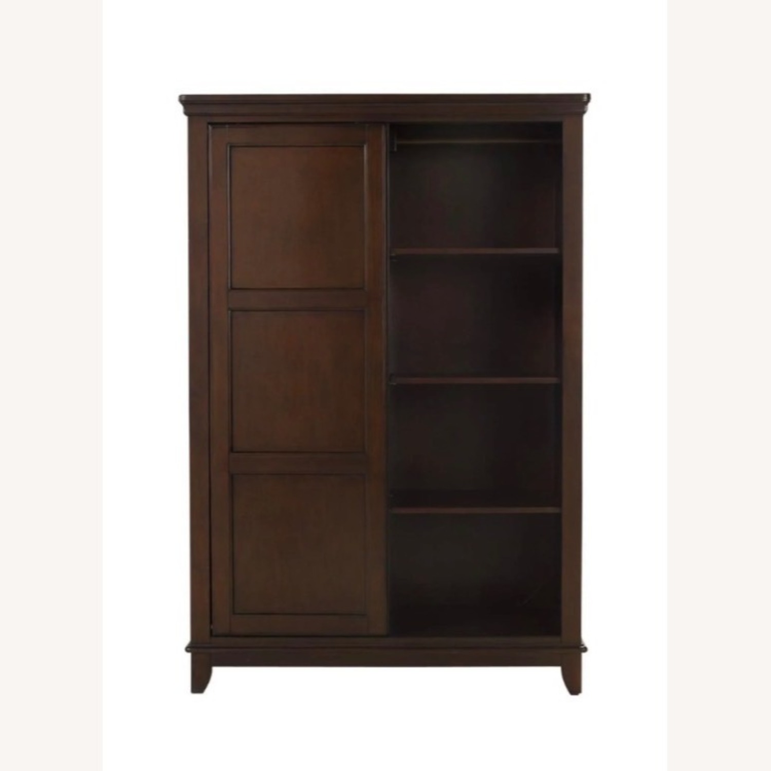 Raymour & Flanigan Kylie Dark Brown Wood Armoire - image-2