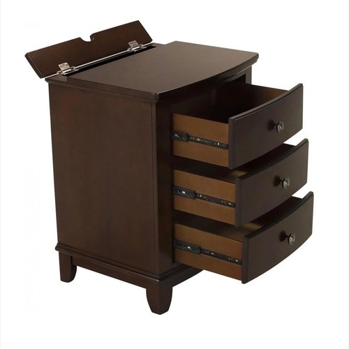 Used Dark Brown Kylie Nightstand for sale on AptDeco